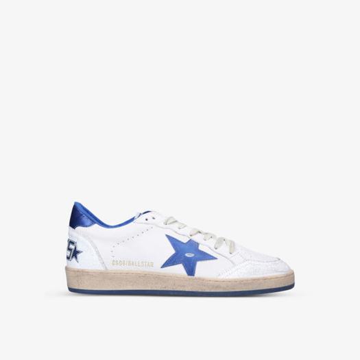 Мужские кожаные кроссовки Ballstar с низким берцем Golden Goose, белый