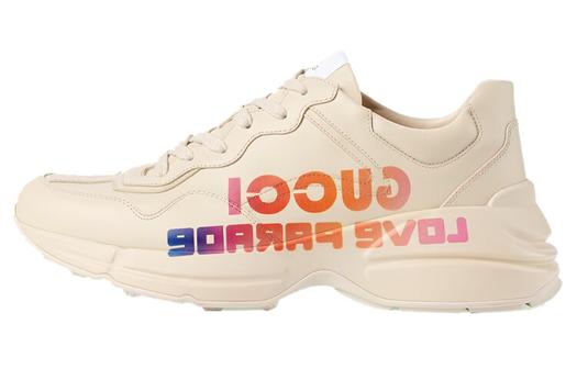 Кроссовки Gucci Pablo Delcielo X Gucci Rhyton 'Love Parade', лимитированная коллекция, белые