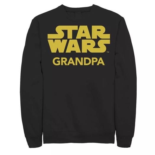 Мужской свитшот с логотипом Star Wars Grandpa Classic Title Licensed Character