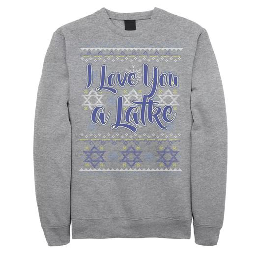 Мужской трикотажный свитшот I Love You a Latke Licensed Character