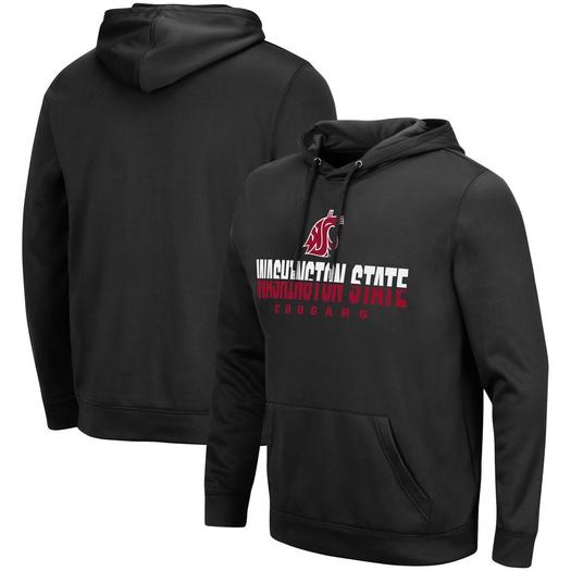 Мужской черный пуловер с капюшоном Washington State Cougars Lantern Colosseum