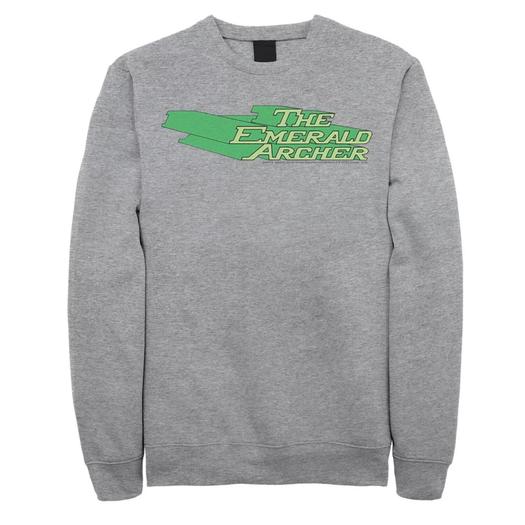 Мужской свитшот с постером и текстовым плакатом DC Comics The Emerald Archer Licensed Character
