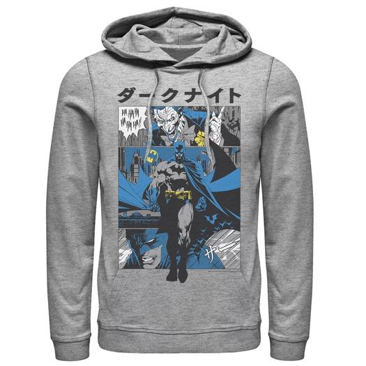 Мужская толстовка с капюшоном из комиксов DC Comics Batman Kanji Comic Panels Licensed Character