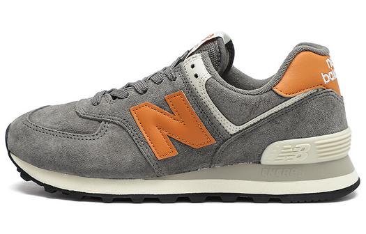 Кроссовки New Balance 574, серый/оранжевый