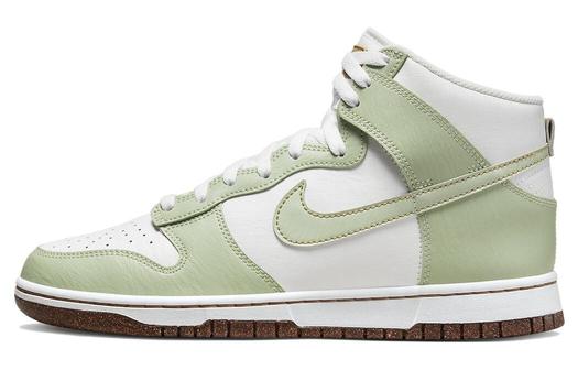 Кроссовки Nike Dunk High SE, белый/светло-зеленый