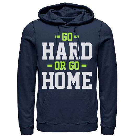Мужская толстовка с логотипом Go Hard Or Go Home Sports Attitude Licensed Character