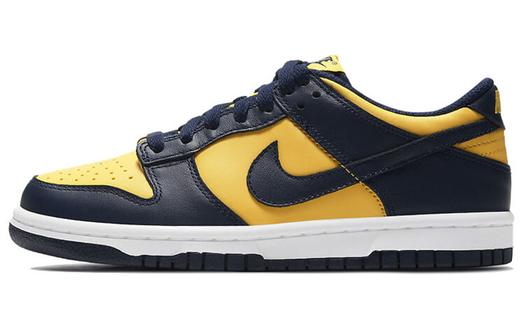 Кроссовки Nike Dunk Low, желтый/темно-синий