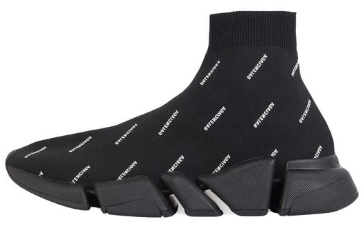 Кроссовки Balenciaga Speed 2.0 Lifestyle Высокие Черные