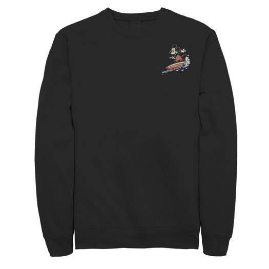 Мужской свитшот с левой грудью Disney Mickey & Friends Surfing Mickey Licensed Character