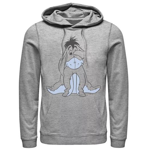 Мужская толстовка с капюшоном Disney Winnie The Pooh Happy Eeyore Art Sketch Licensed Character