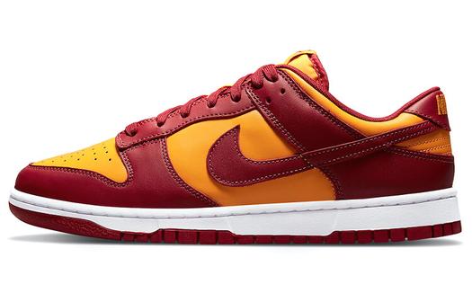 Кроссовки Nike Dunk Low Retro Midas, золотой/темно-красный