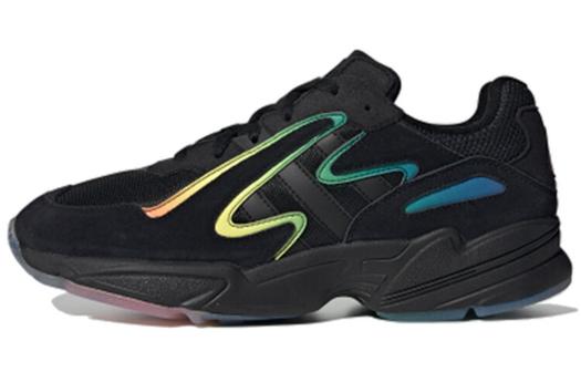 Кроссовки Adidas Originals Yung-96 Chunky Unisex, черный/желтый/синий
