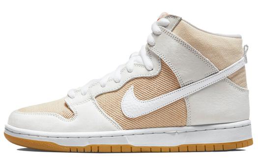Кроссовки Nike SB Dunk High Pro ISO, белый/оранжевый