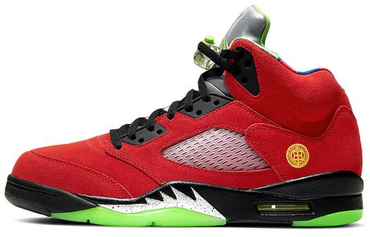 Кроссовки Jordan Air Jordan 5 Vintage Basketball Unisex, красный/черный/зеленый