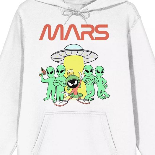 Мужская толстовка с капюшоном Looney Tunes Marvin Licensed Character