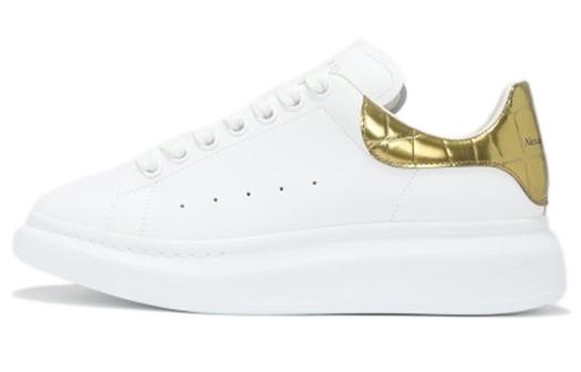 Кроссовки Alexander McQueen Oversized Sneaker 'Gold Crocodile'