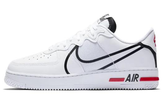 Кроссовки Nike Air Force 1 React White Black Red