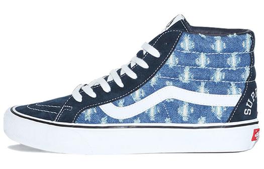 Кроссовки Vans Sk8-Hi Supreme Hole Punch Denim Blue