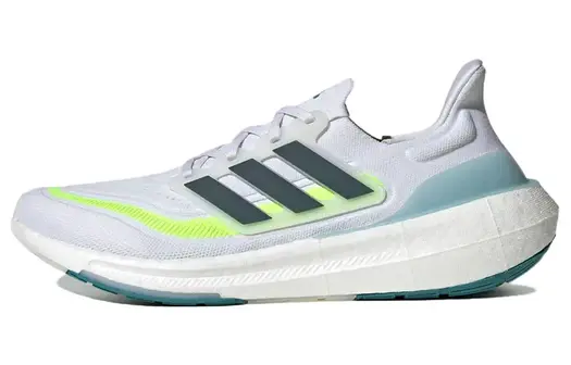 Кроссовки Adidas Ultraboost Light Unisex, белый/темно-серый/светло-зеленый