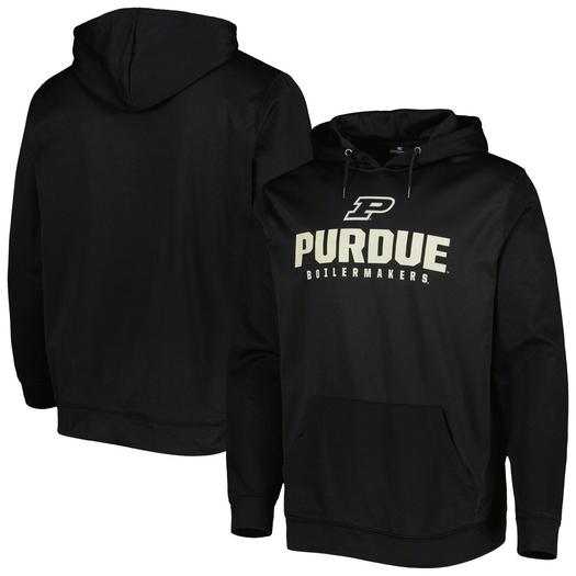 Мужской черный пуловер с капюшоном Purdue Boilermakers Team Lantern Colosseum