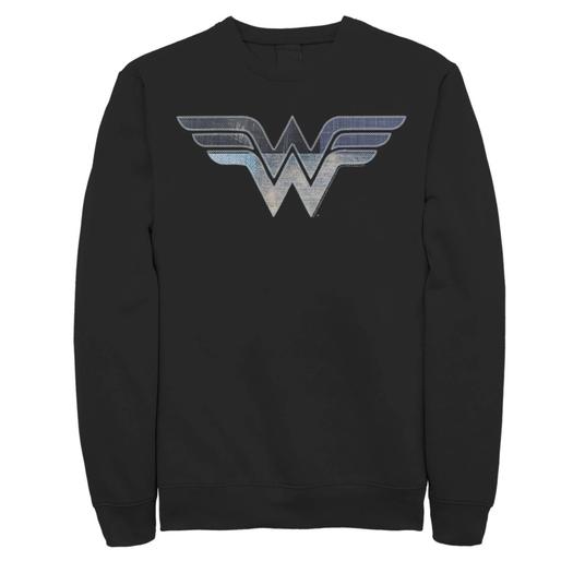 Мужской флисовый пуловер с графическим рисунком и логотипом DC Comics Wonder Woman в стиле пэчворк Licensed Character