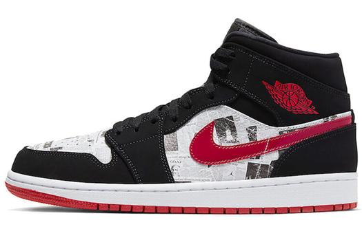 Кроссовки JORDAN 1 Mid Newspaper Air Times