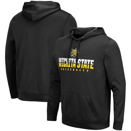 Мужской черный пуловер с капюшоном Wichita State Shockers Lantern Colosseum
