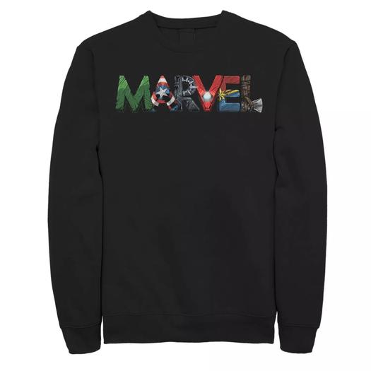 Мужской свитшот с портретом и надписью «Marvel Avengers» Licensed Character