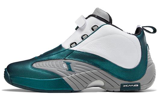 Кроссовки Reebok Answer Vintage Basketball, белый/темно-зеленый/серый