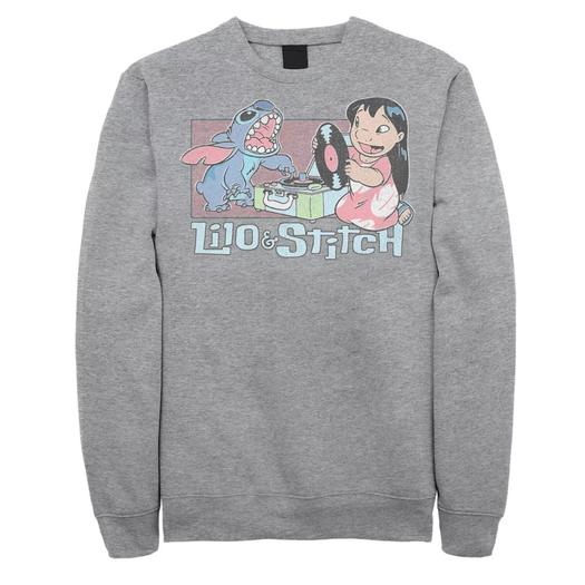 Мужской свитшот Disney Lilo & Stitch Record Player Licensed Character