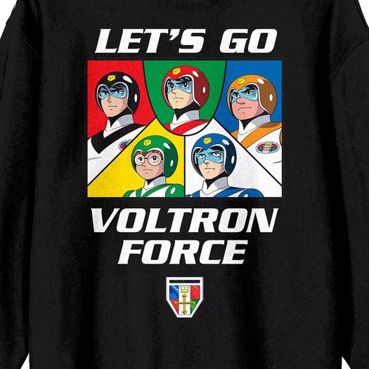 Мужской пуловер с длинными рукавами и графическим рисунком Voltron Lets Go Voltron Licensed Character