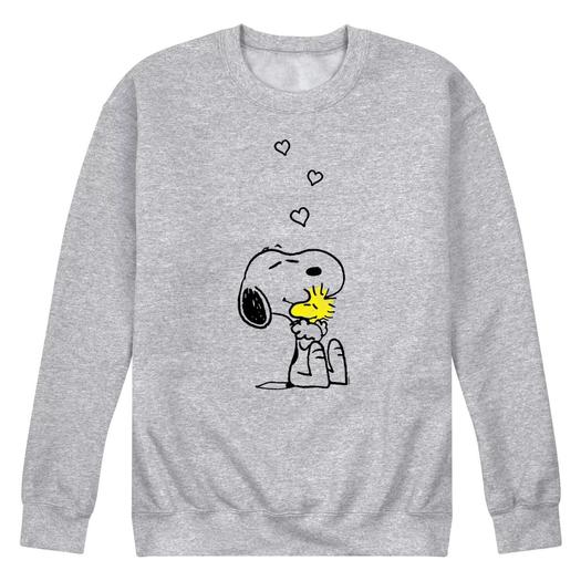 Мужской свитшот с рисунком Peanuts Snoopy Woodstock Hug And Love Licensed Character