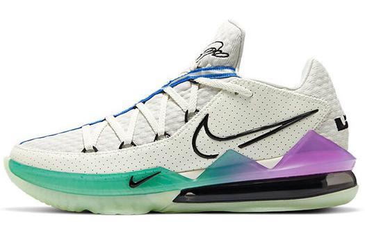 Кроссовки Nike LeBron 17 Low, белый/разноцветный