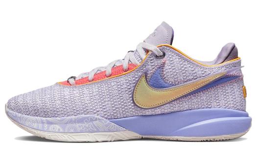 Кроссовки Nike LeBron 20, фиолетовый/золотой