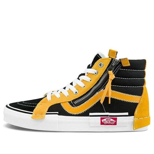 Кроссовки Vans Sk8-hi Reissue Cap Skate Shoes Black/Yellow, черный
