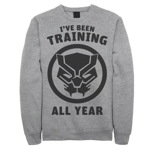 Мужской свитшот с логотипом Marvel Avengers Black Panther Training круглый год Licensed Character