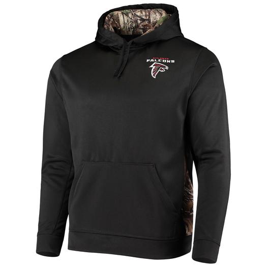 Мужской пуловер с капюшоном Dunbrooke Black/Realtree Camo Atlanta Falcons Logo Ranger