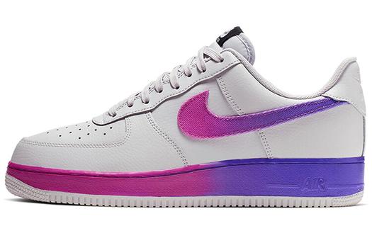 Кроссовки Nike Air Force 1 Low, светло-серый/розово-фиолетовый