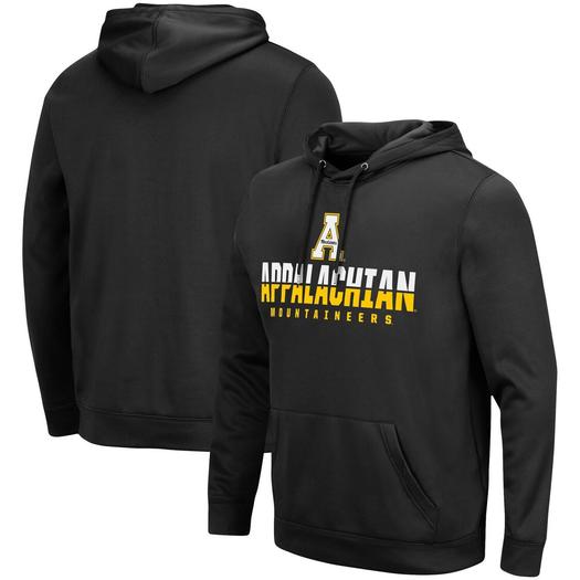 Мужской черный пуловер с капюшоном Appalachian State Mountaineers Lantern Colosseum