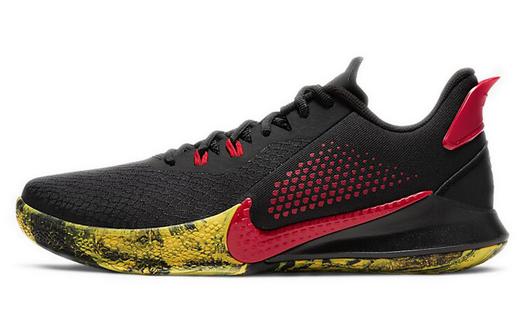 Кроссовки Nike Mamba Fury Vintage Unisex, черный/красный/желтый