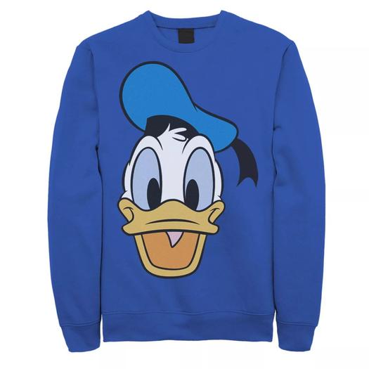 Мужской свитшот с изображением Микки и друзей Дональда Disney Big Face Licensed Character
