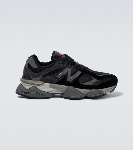 Кроссовки 9060 с замшевой отделкой New Balance, черный