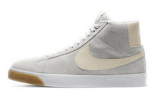 Кроссовки Nike SB Blazer Mid, светло-серый/кремовый