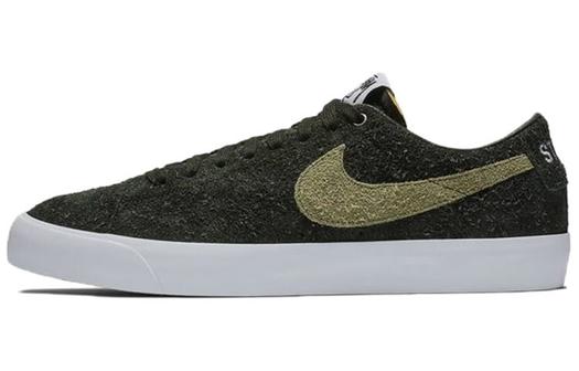 Кроссовки Nike Sb Zoom Blazer Low Stussy, черный/зеленый