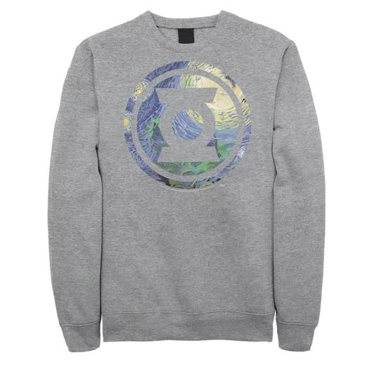 Мужской флисовый свитшот с логотипом DC Comics Green Lantern Starry Night Licensed Character