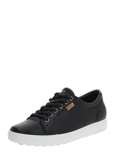Кроссовки ECCO Soft 7, кожаные, черные