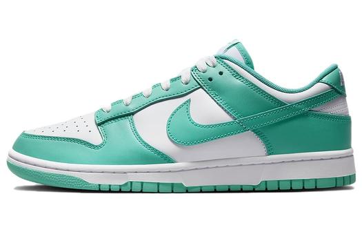 Кроссовки Nike Dunk Low, белый/зеленый