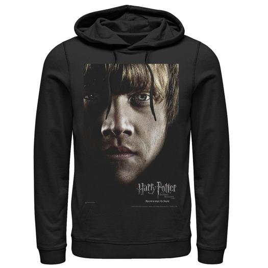 Мужской пуловер с капюшоном и изображением персонажа «Дары смерти Рона» Harry Potter