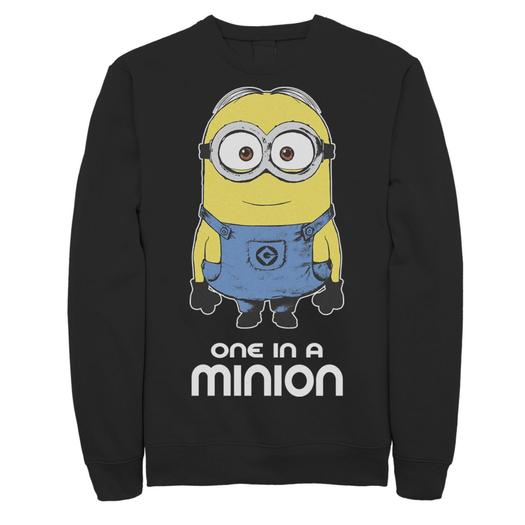 Мужской флисовый пуловер с рисунком «Гадкий я» Minions Bob One In A Minion Licensed Character