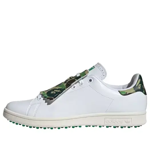 Кроссовки adidas originals x A BATHING APE Stan Smith Golf 'Cloud White Green', белый